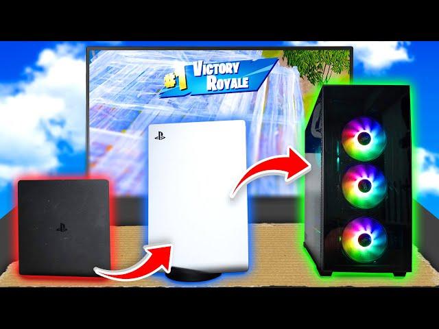 Every Fortnite Death My CONSOLE UPGRADES! (ft. PS4, PS5, + $2000 PC!)