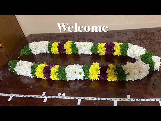 how to make garland with fresh flowers