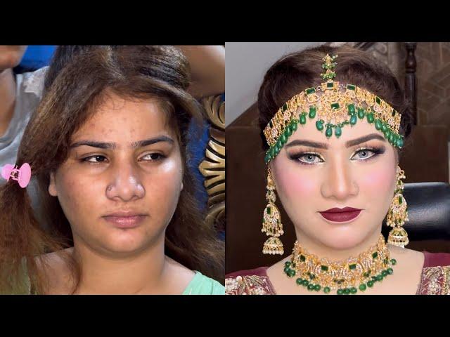 Bridal makeup transformation with Enhanced beauty makeup products || makeup class ||