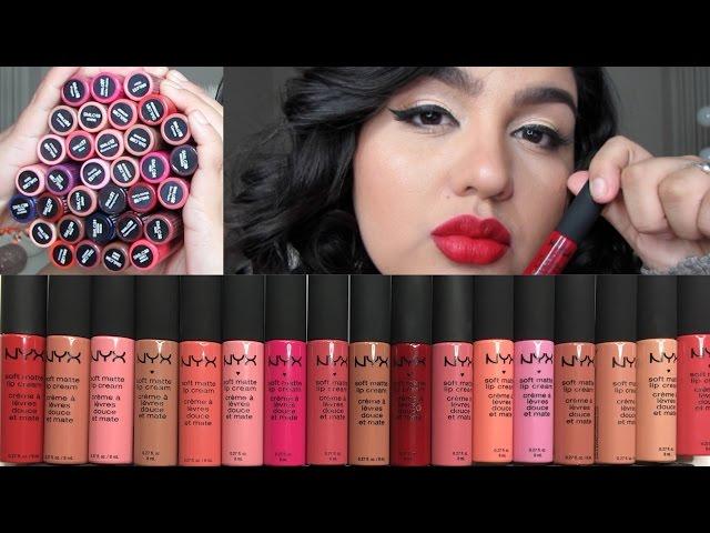 NYX Soft Matte Lip Cream Swatches! | DollStation