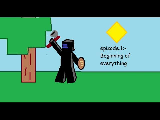 Beginning of everything || Minecraft epi #1 || death counter: 1 (Lol)