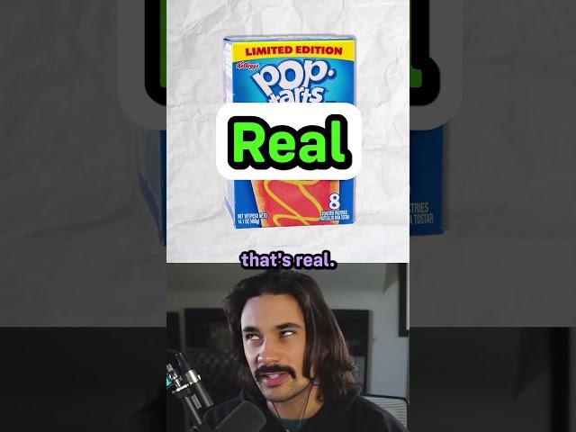 Real vs Fake - Poptart Flavors #shorts