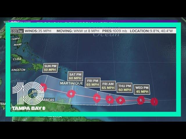 Invest 99-L becomes Tropical Depression Seven