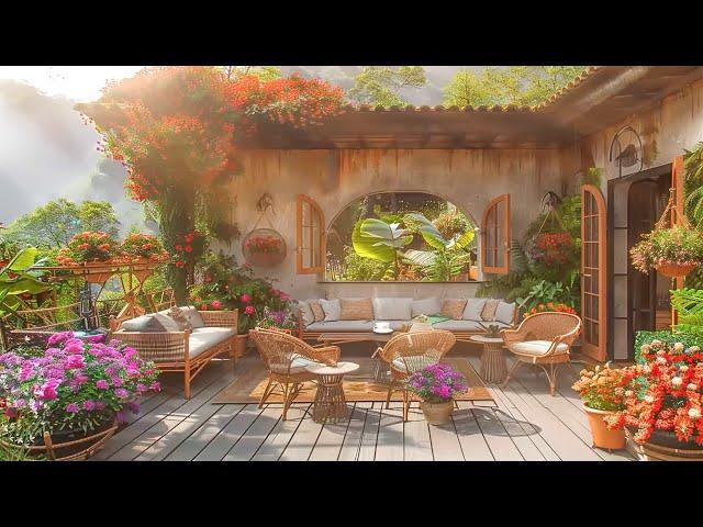 Jazz Cafe Music  Jazz Piano in the Sunny Garden | For Relaxation and Forcus Work