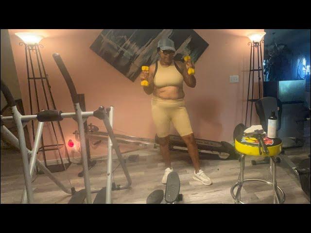 Vanessa's Healing Journey Weight Loss Journey Day 7  Home Gym Mini Stepper, Gazelle & Total Gym XL