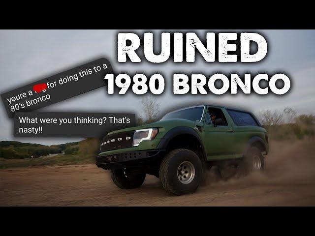 HATERS REACT to my RUINED 1980 Raptor Bronco