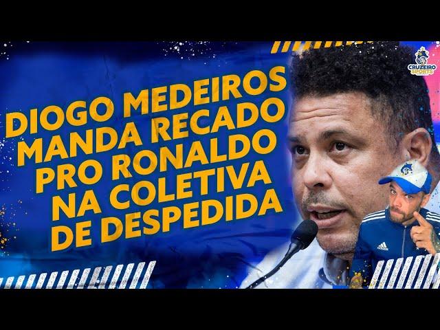  DIOGO MEDEIROS MANDA RECADO PRO RONALDO NA COLETIVA DE DESPEDIDA! PEDRO LOURENÇO CONVOCA TORCIDA!