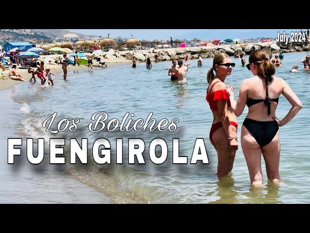 FUENGIROLA-LOS BOLICHES BEACHWALK Malaga, Spain Latest Hot Summer BeachWalk in July 2024 [4K]