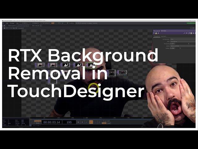 RTX Background Removal in TouchDesigner - TouchDesigner Tutorial 053