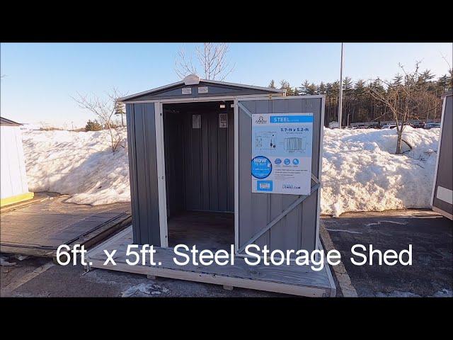 Lowes Arrow 6ft. x 5ft. EZEE Shed Galvanized Steel Storage Shed