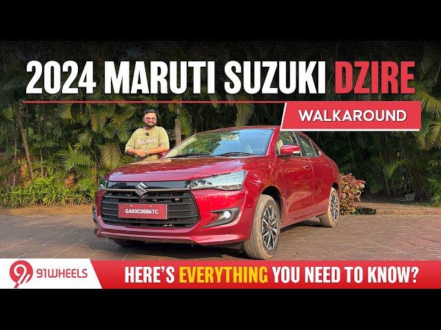 2024 Maruti Dzire Walkaround || First Look Review || Everything You Need To Know