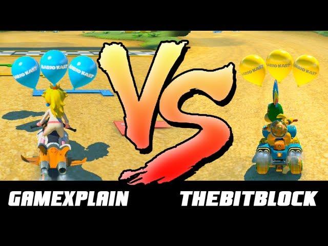 GameXplain VS. TheBitBlock - Mario Kart 8 | BATTLE Mode