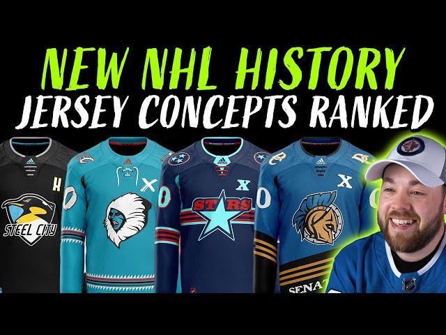 NEW NHL HISTORY! Jersey Concepts Ranked! (Designs by Sergio)