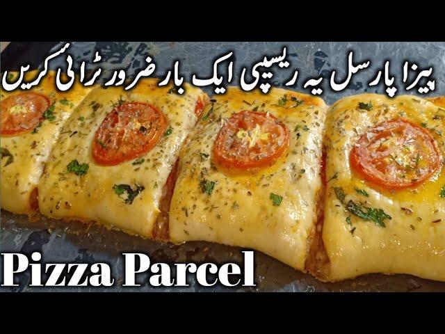 Pizza Parcel Recipe||Homemade Pizza Parcel Recipe By Kitchen With Zarmeen.