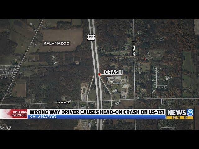 Wrong-way driver causes crash on US-131 in Alamo Township, deputies say