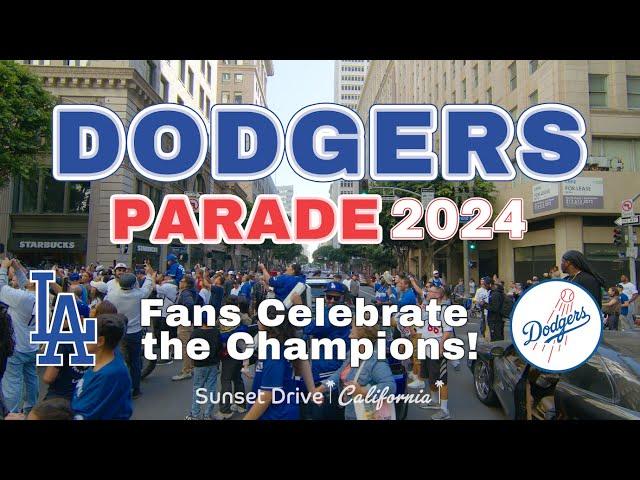 Driving Dodgers Parade 2024 | Fans Celebrate the Champions!