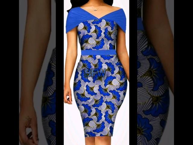 Ankara dress styles, simple and decent for ladies #ankara #styles #dress #africanprint