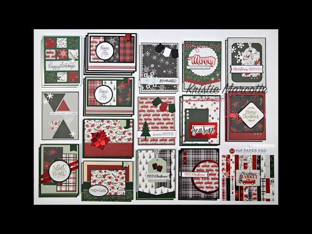 Carta Bella Christmas Market - 31 cards from one 6x6 paper pad