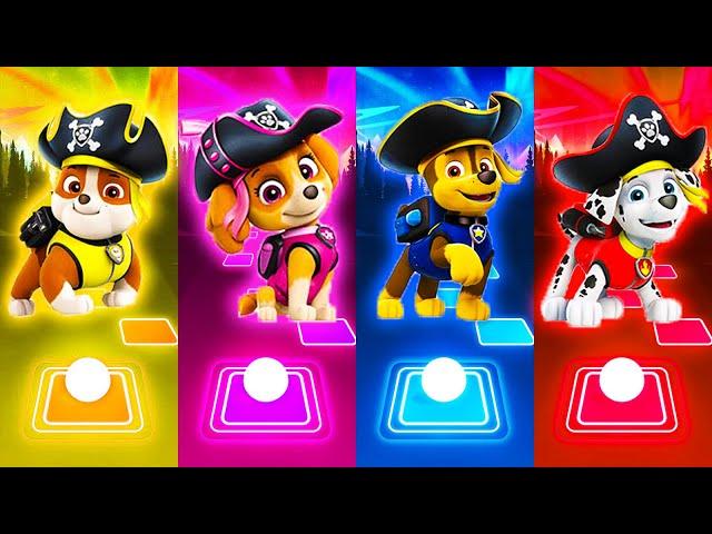 Paw Patrol Pirates Rubble - Skye - Chase - Marshall | Tiles Hop EDM Rush