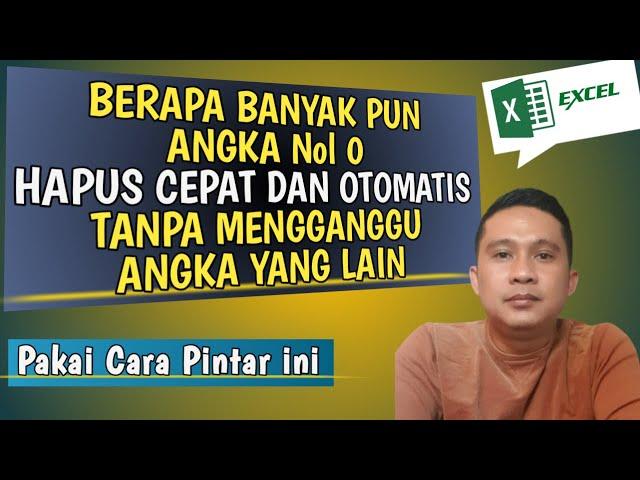 CARA MENGHAPUS ANGKA 0 DI EXCEL  - CARA MENGHILANGKAN ANGKA 0 DI EXCEL @Brilliantexcel