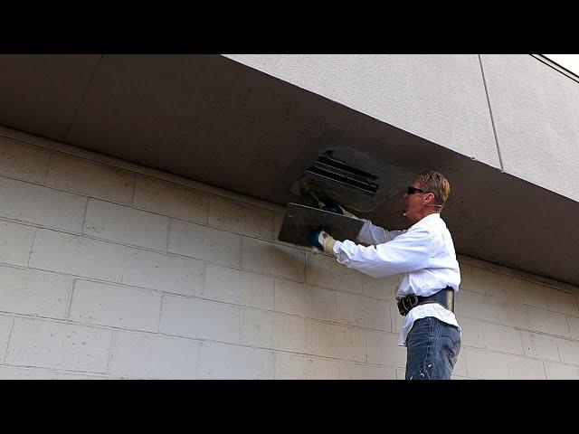 Plastering overhead against gravity