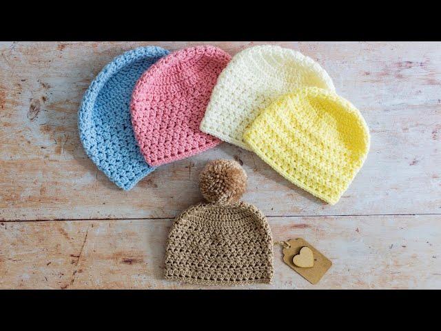 How to Crochet a Baby Hat (A QUICK and EASY Tutorial)