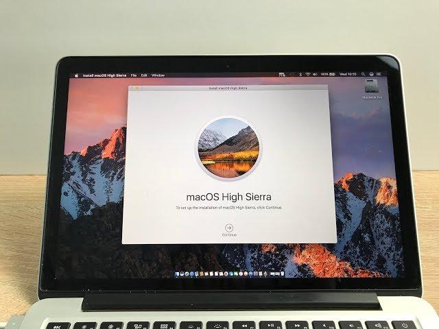 New macOS High Sierra Install