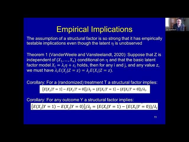 Tyler VanderWeele: Causal Inference and Measure Construction: Towards a New Model of Measurement
