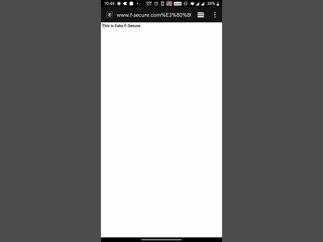 SafeBrowser Android URLBar Spoofing Using