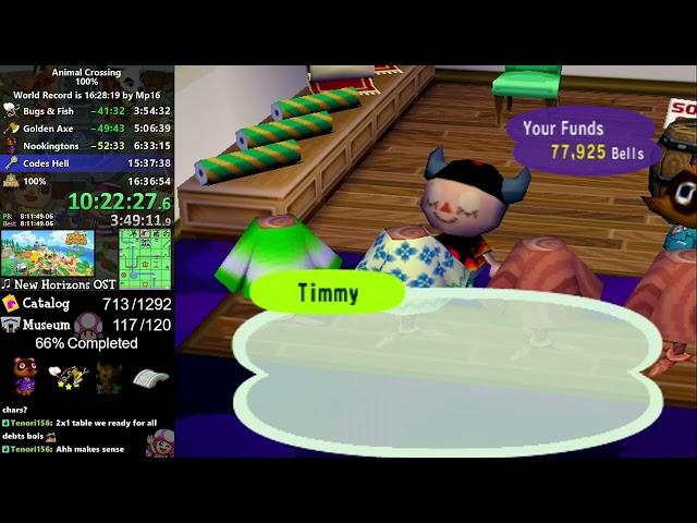Animal Crossing 100% Speedrun in 15:53:03 (2/2) [WR]
