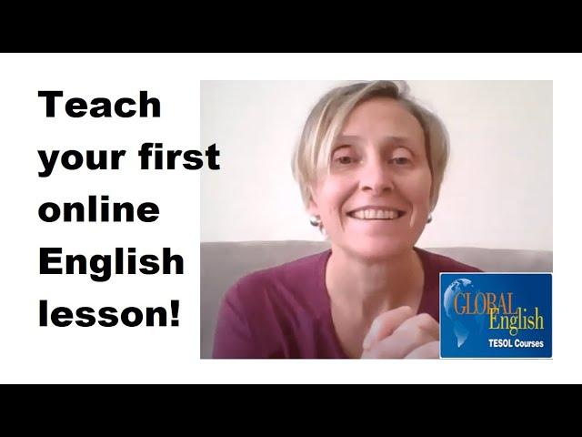 How to teach a first lesson online