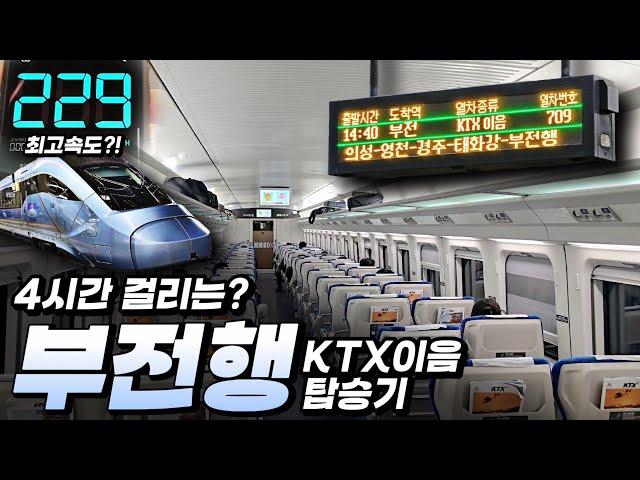 청량리에서 부전까지 중앙선 KTX 개통! 근데 속도를 못낸다?! :: 중앙선 부전행 KTX이음 탑승기