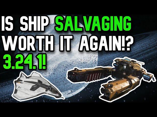 HOW TO SALVAGE SHIPS IN STAR CITIZEN 3.24.1! | Ships Vs. Panels Which Is Better!?