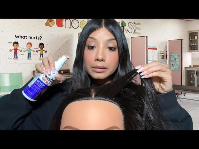 ASMR| School Nurse Lice Check ‍️🪲Roleplay (Scalp treatment ‍️)