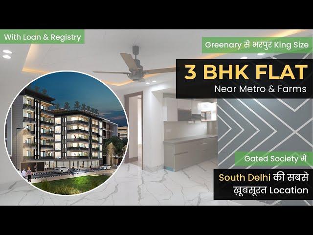 3 BHK Builder Floors in Lily Greens @60* Lacs Near Green Farms & Metro. Loan.Registry | 9899550700