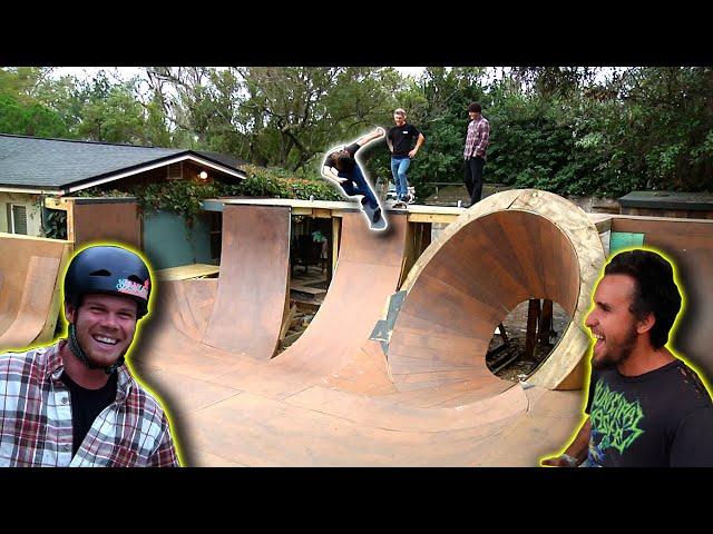 Skating Trey Jones's and Big Boy's Backyard Ramps