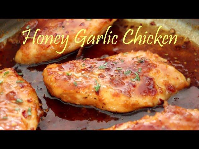 I’m licking the pan! The best chicken recipes ever! Honey Garlic Chicken