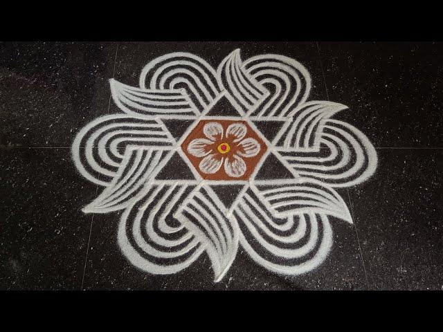 Aadi 18 special kolam  5x3 aadivelli padi kolam  aadiperukku special kolam  Rangoli kolangal