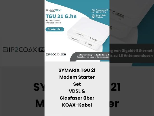 So geht VDSL & Glasfaser Internet über Koaxialkabel! #Shorts