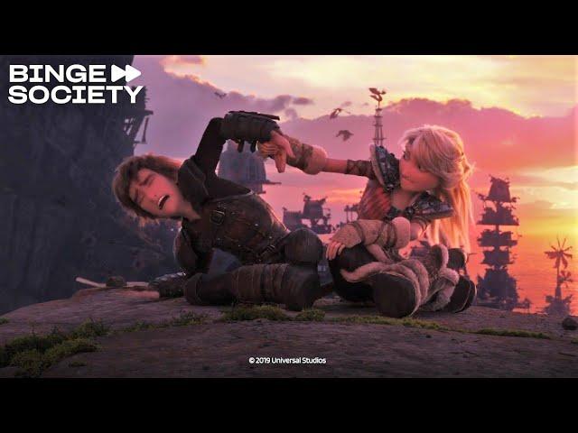 How To Train Your Dragon: The Hidden World | Hiccup and Astrid Romantic Moment | Cartoon For Kids