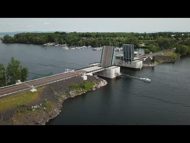 The Brand new Grand Isle- North Hero draw bridge opening and closing