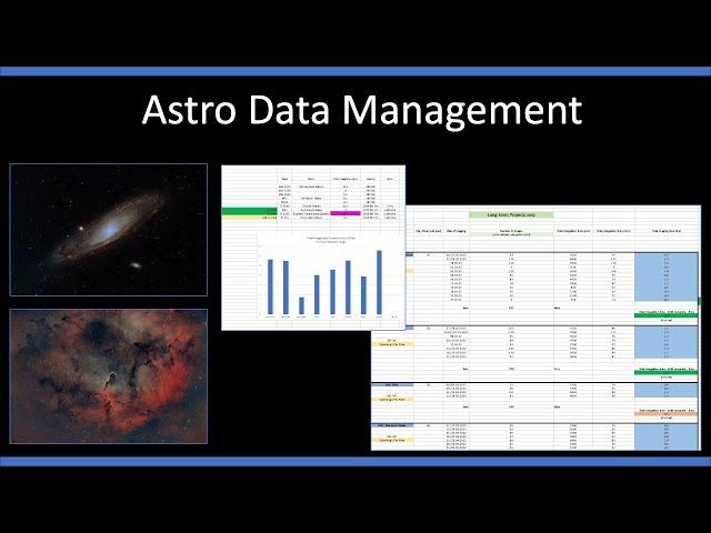 My Astro Data Management (in Excel) - Part I