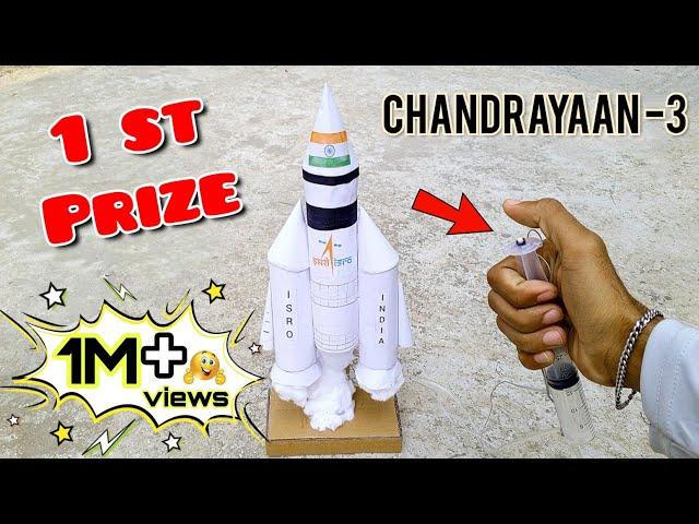 Chandrayaan-3 working model - Chandrayaan project for school - Rocket launching Science Project