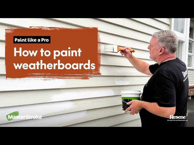 Paint like a Pro - How to paint weatherboards