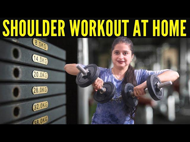 Live Shoulder Women Workout At Home | Shoulder Workout With Dumbells | Think Nutrifit