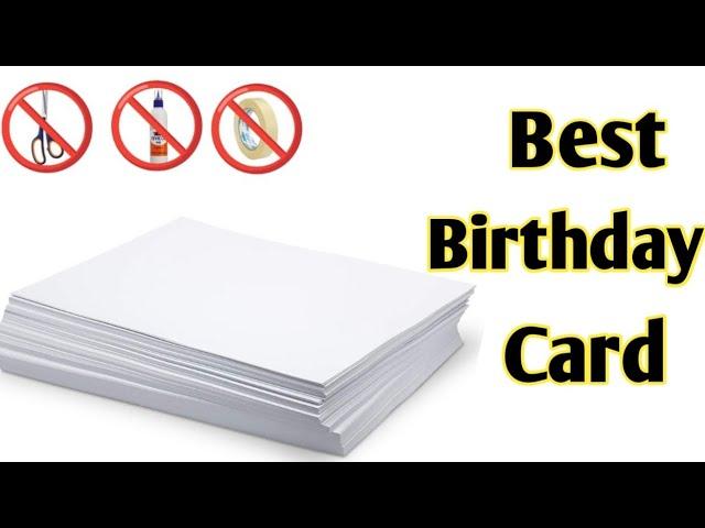 Diy Happy Birthday Card / How to make birthday greeting card / handmade birthday greeting card