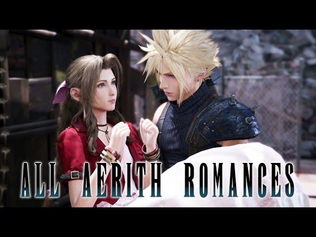 Final Fantasy 7 Remake - All Aerith Romantic Scenes