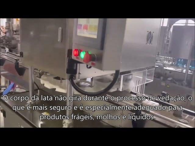 Máquina seladora de latas de alta velocidade para latas de metal,arquivo de truta selante de frutos