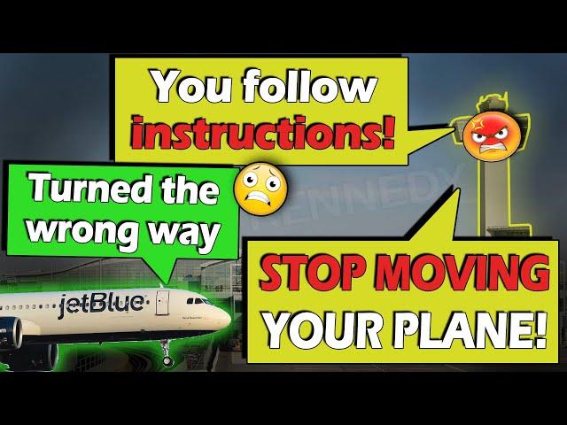 JFK Controllers GETTING MAD AT PILOTS | "Do Not Do That Again!"