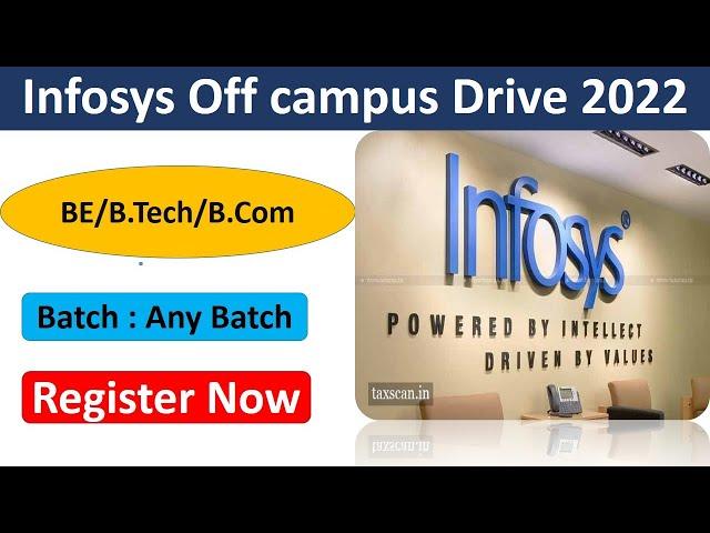 Infosys off campus drive 2022 Registration | Any batch | Infosys Recruitment 2022 for freshers